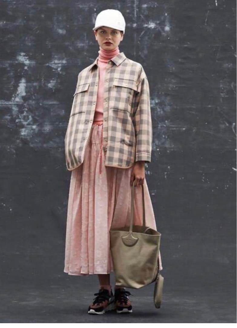 うさぎDrawer ドゥロワー ブロック チェック パディング ジャケット