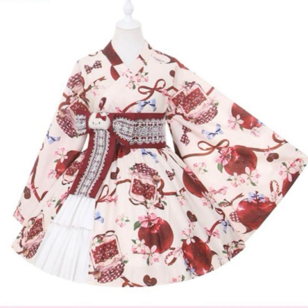 toalice林檎猫姫浴衣セット　トゥアリス