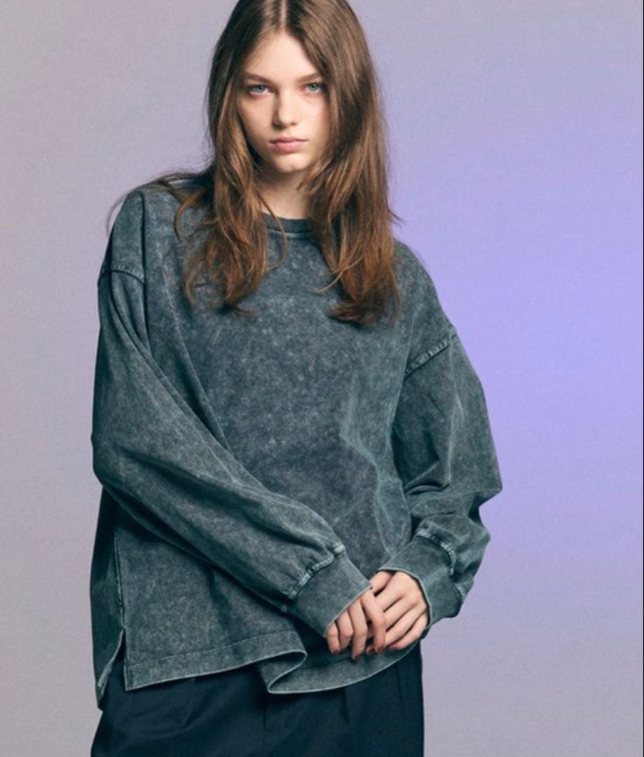 【未使用級】メゾンスペシャル ケミカルオーバーダイ プライムオーバー ロンT 0