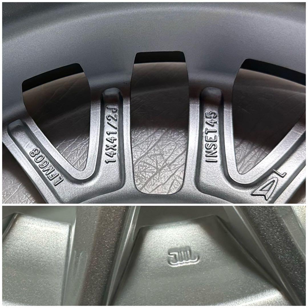 4本セット　14インチ　ダイハツ純正　オプション　ホイール　シルバー　美品