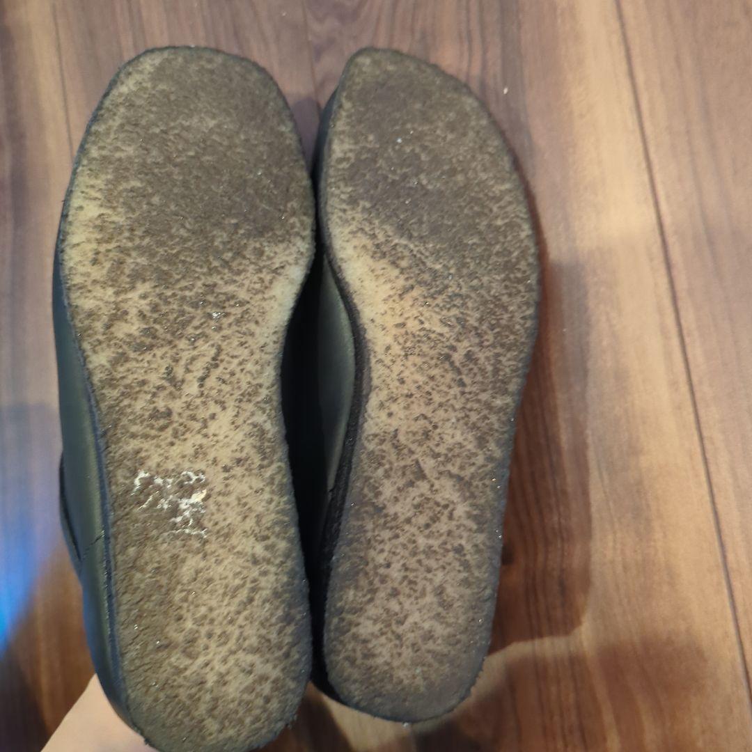 クラークス ワラビー　ブラックレザー　UK8.0