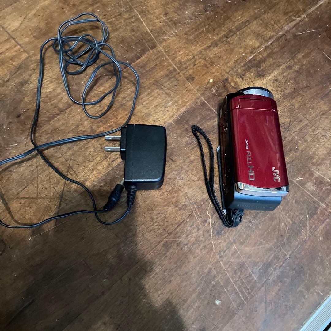 JVC GZ-HM30 ビデオカメラ 赤 40倍光学ズーム