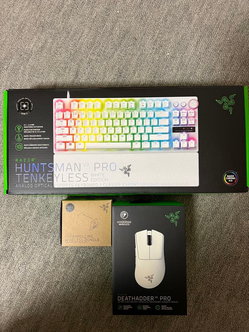 パソコンデスク RAZERHUNTSMAN V3PROTKL DEATHADDERV3PRO