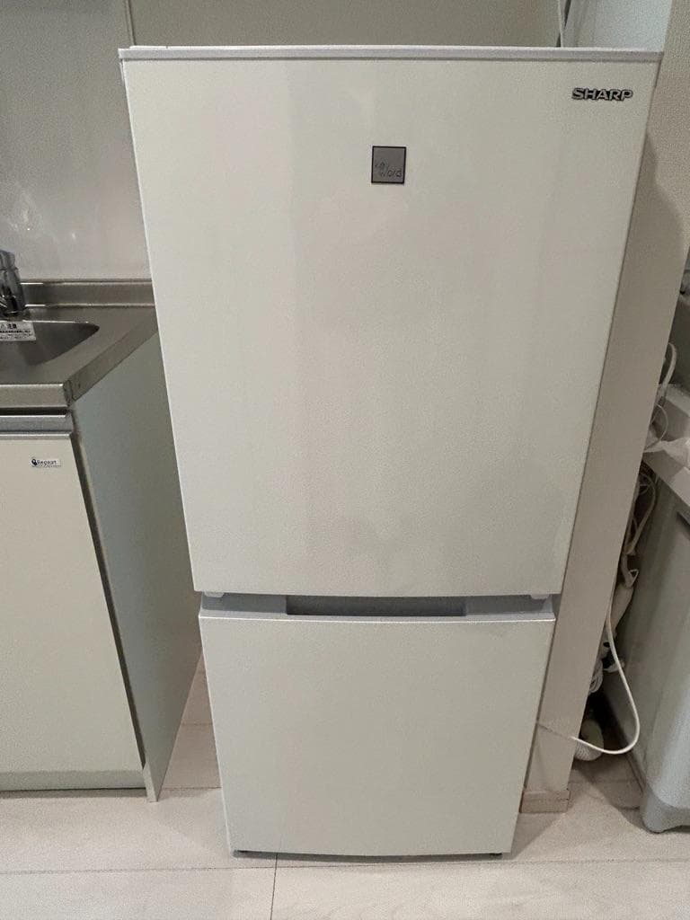 中古 シャープ 2ドア冷蔵庫 152L (SJ-15E8) 2020年製 白