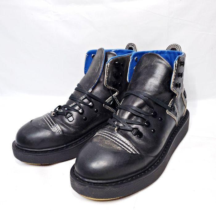 Diesel ディーゼル ダメージ加工 レースアップ レザー ブーツ