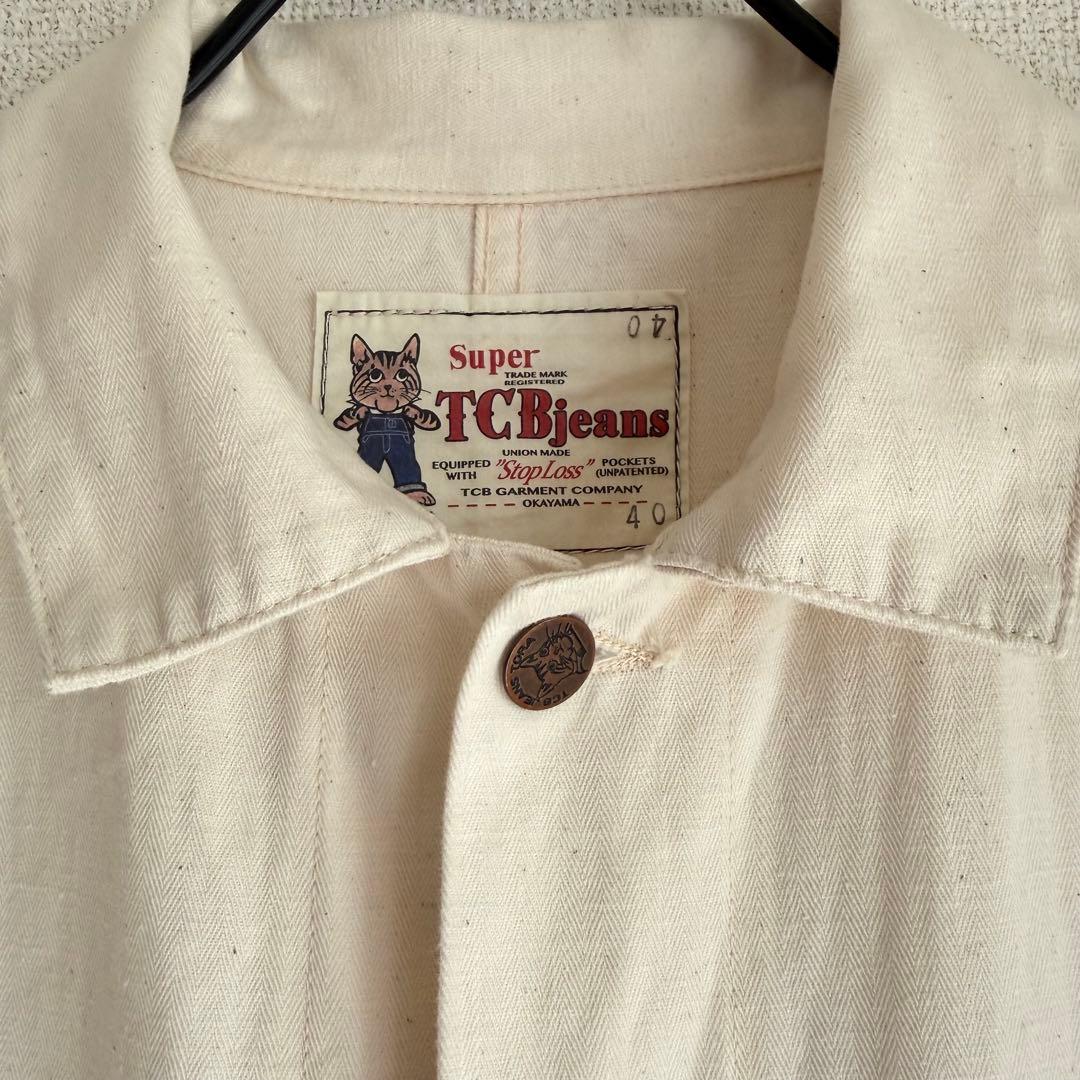 TCB jeans Tabby's Coat HBTタビーズコート 生成り 40