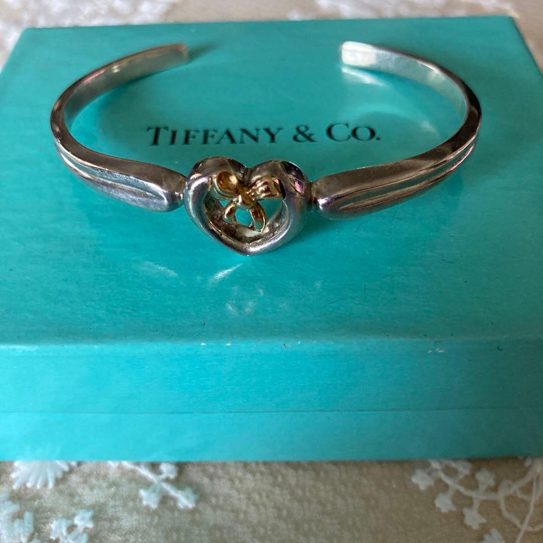 ティファニー TIFFANY ハート リボン バングル