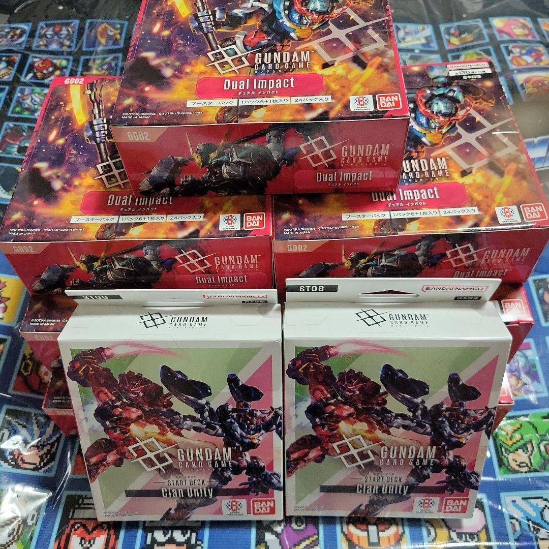 ガンダムカード Dual Impact 7BOX + Clan Unity 2個