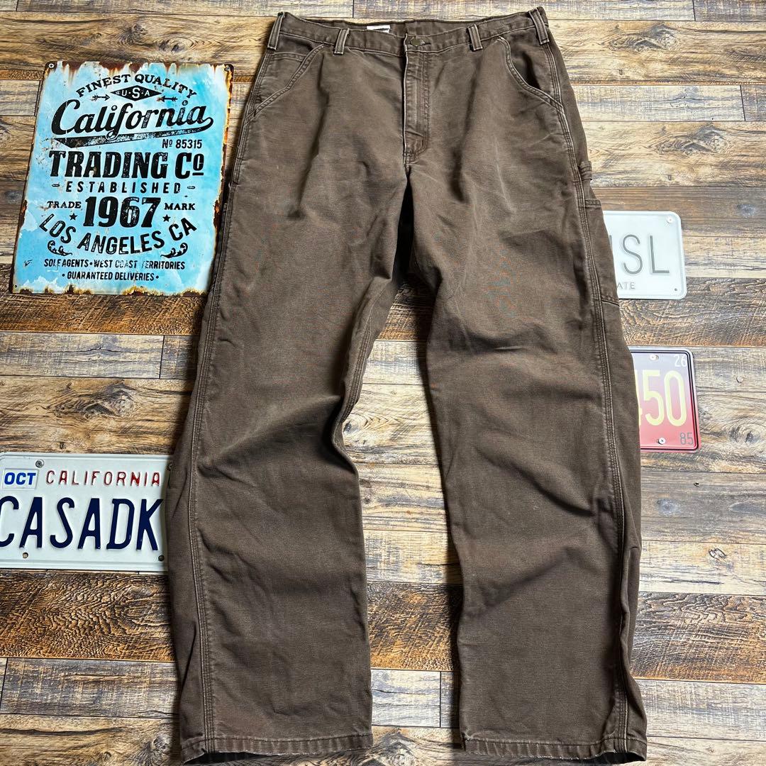 M*N様 Carhartt ペインターパンツ ダック地 フェード ブラウン系 W