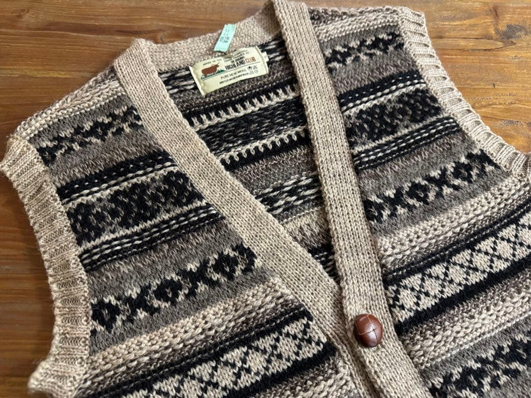 nestRobe＊HIGHLAND CLUBハイランドジャガードニットベスト