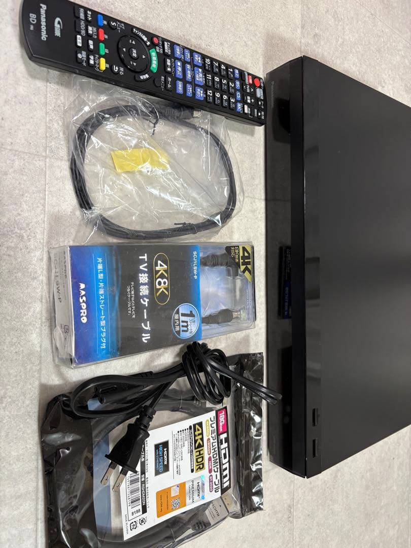 美品！Panasonic 4K ブルーレイ ディーガDMR-4X600