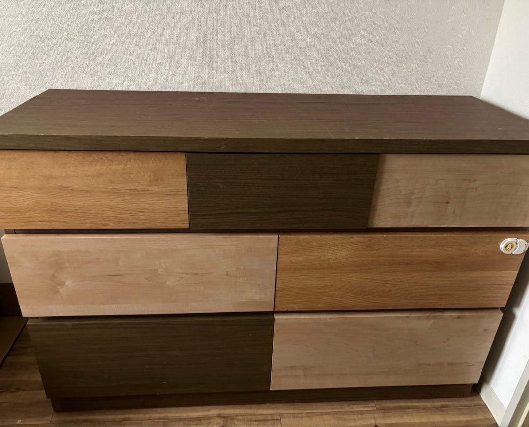 引き出し収納　洋服タンス　ローチェスト ランダム　120LC ニトリ