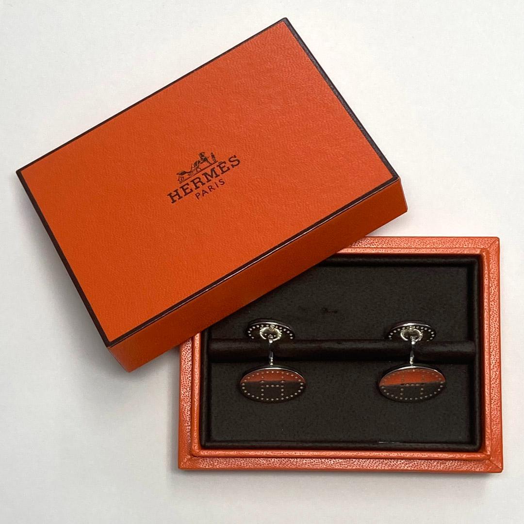 エルメス H リュバン エクリプス エブリン パンチングロゴ カフスAG925