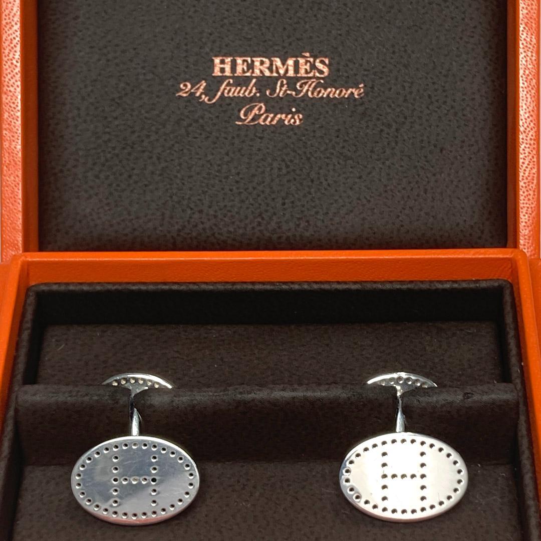 エルメス H リュバン エクリプス エブリン パンチングロゴ カフスAG925