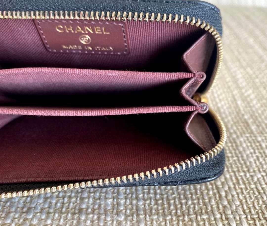 CHANEL キャビアスキン　ケース　カードケース　財布