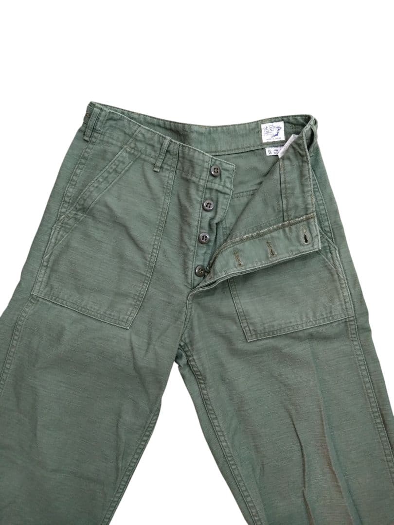orSlow ファティーグパンツ 日本製 オリーブ ベイカーパンツ ミリタリー