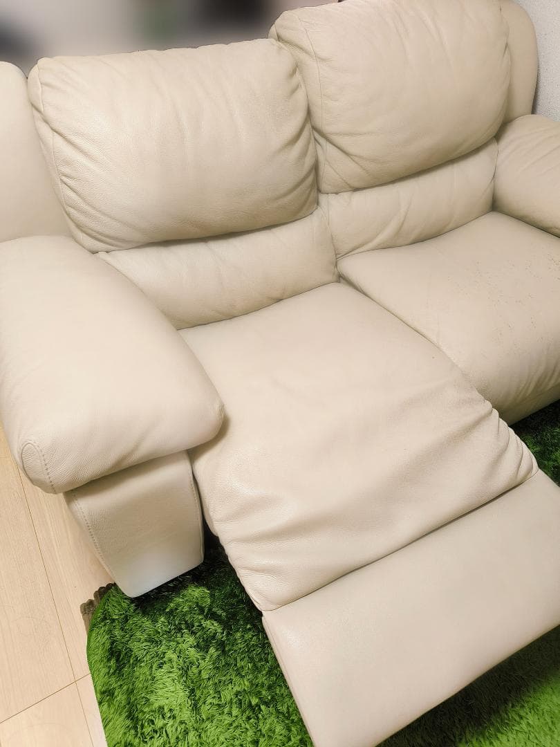 【大塚家具50万円購入】INCANTO イタリア製本革リクライニングソファ