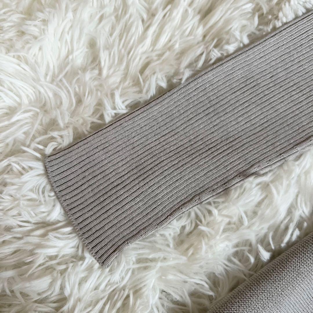 セルフォード プリーツホールガーメントニットワンピース Aライン　CELFORD