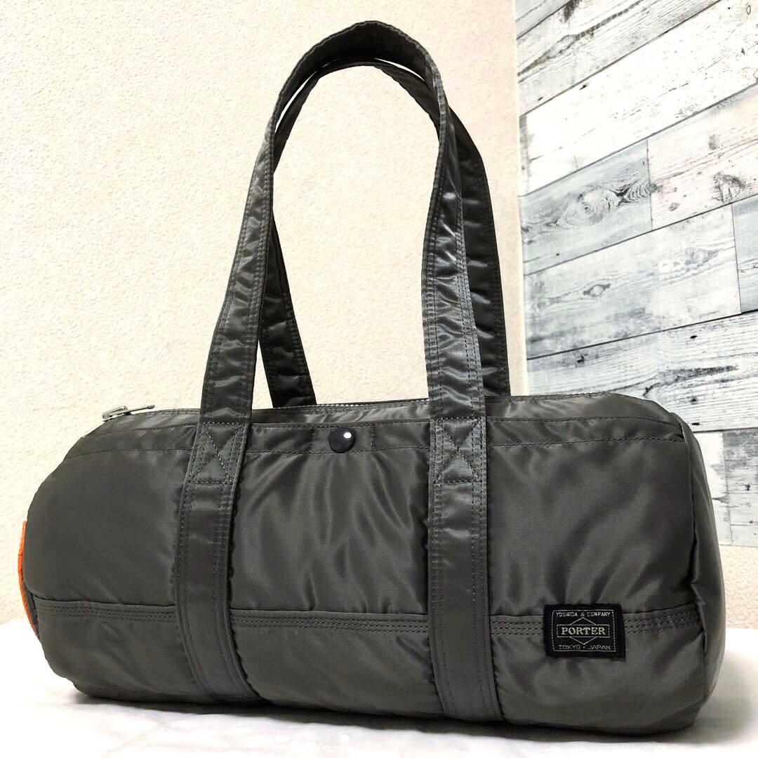 超美品✨希少 ポータータンカー ミニダッフル ボストンバッグLグレー 吉田カバン