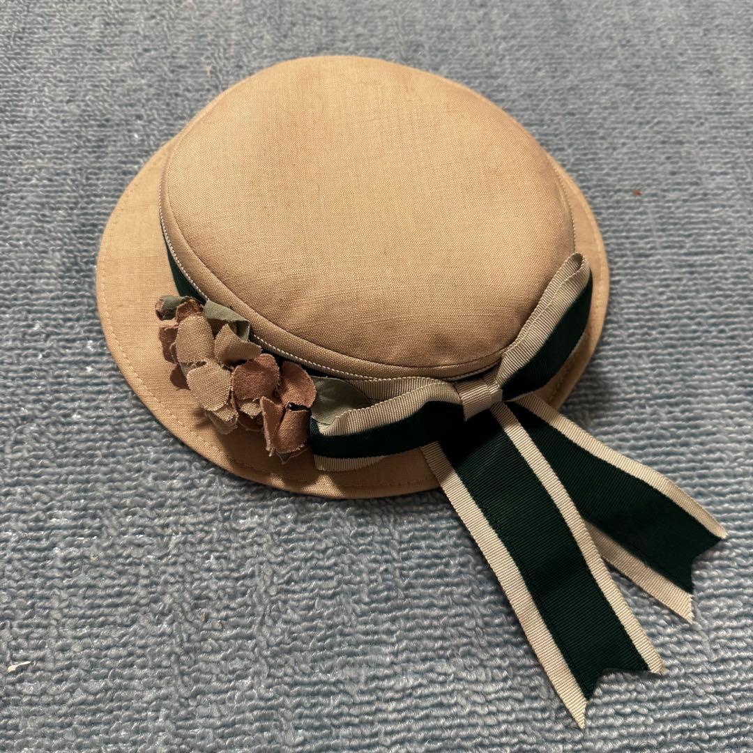 アノンハット　リボンのキャノチェ　カンカン帽