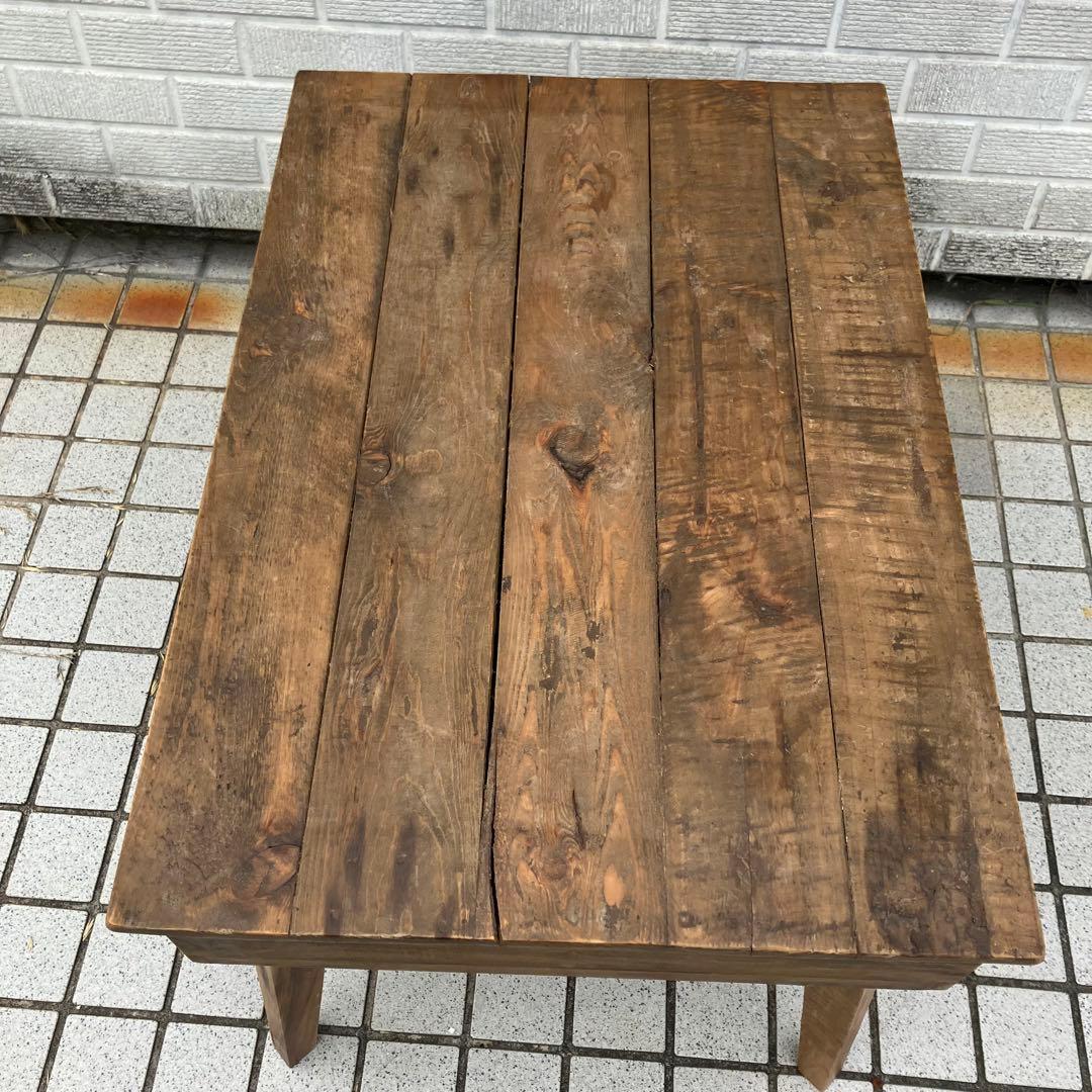 北欧レトロ 古家具 古材 無垢材 カフェテーブル サイドテーブル 文机 書斎机