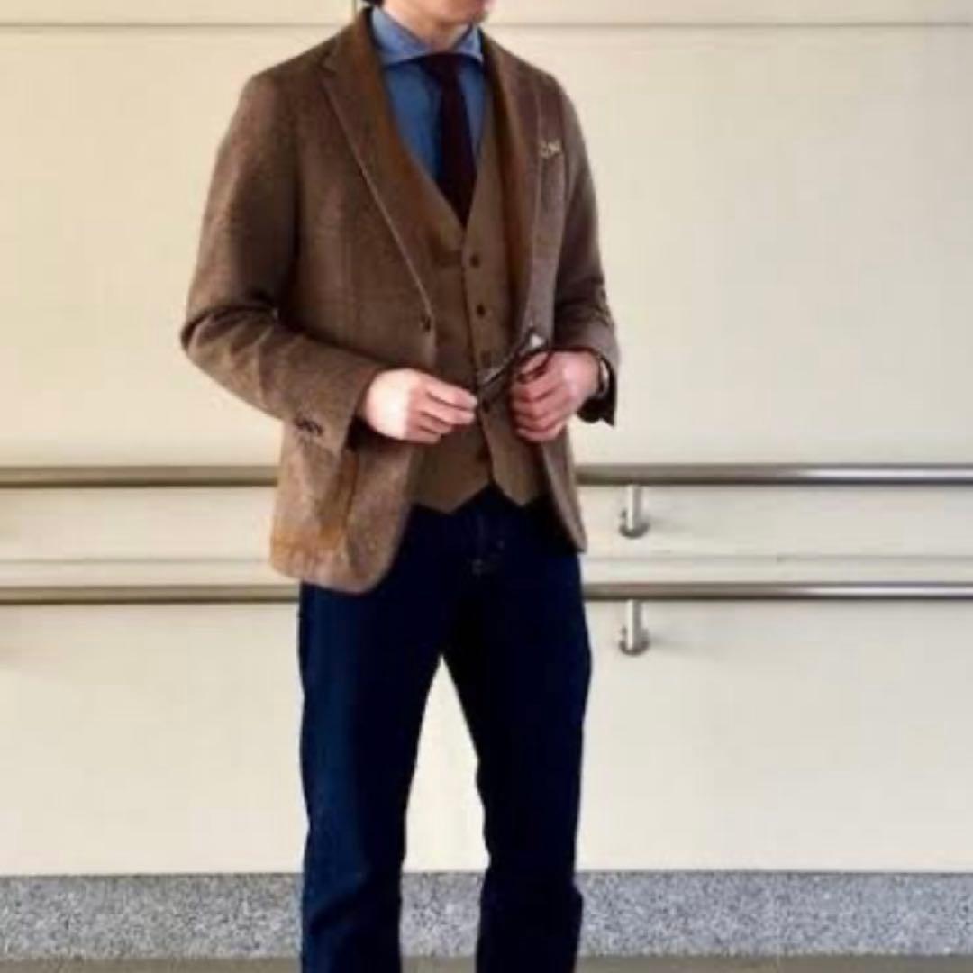 T*a様 ◾️ハリスツイード Harris tweed ヘリンボーン テーラード