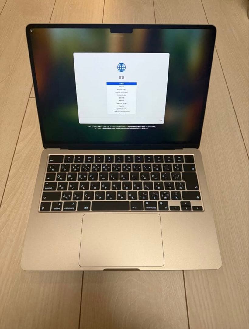 【充電19回】13インチ MacBook Air M2 スターライト