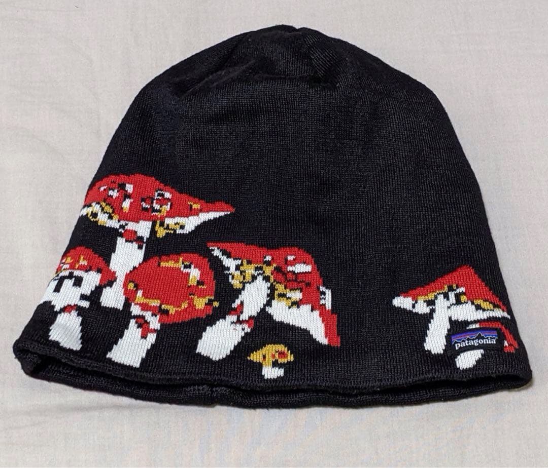 希少 極美品 patagonia パタゴニア きのこ ビーニー マッシュルーム