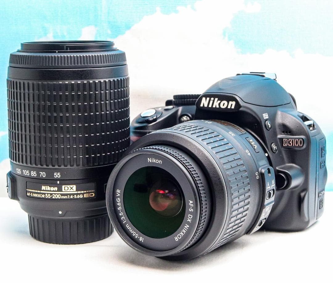 Nikon D3100⭐️簡単操作⭐️スマホに送れる⭐️ダブルレンズ⭐️一眼レフ