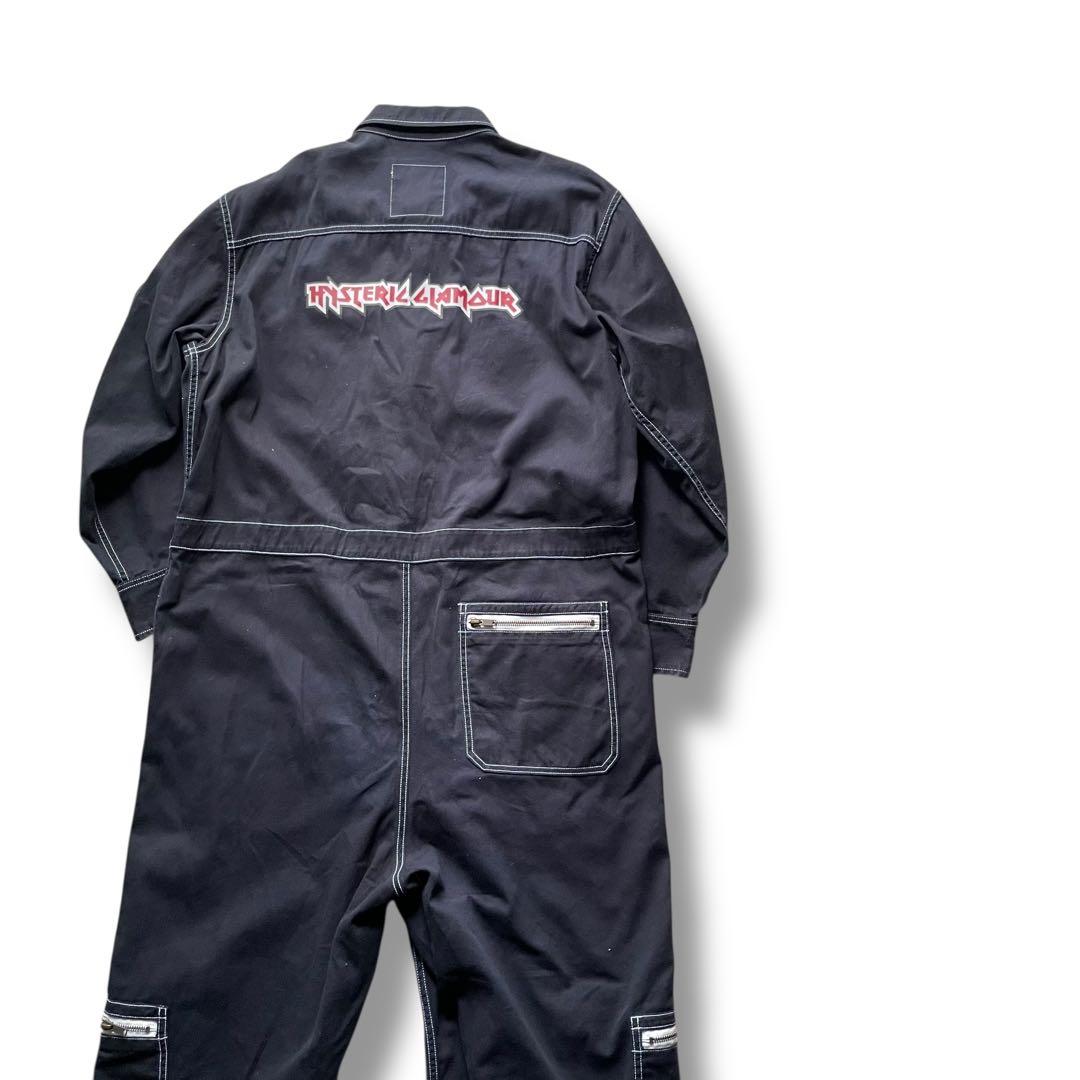 定価59,400円 美品ヒステリックグラマーワッペン デザイン ジャンプスーツM