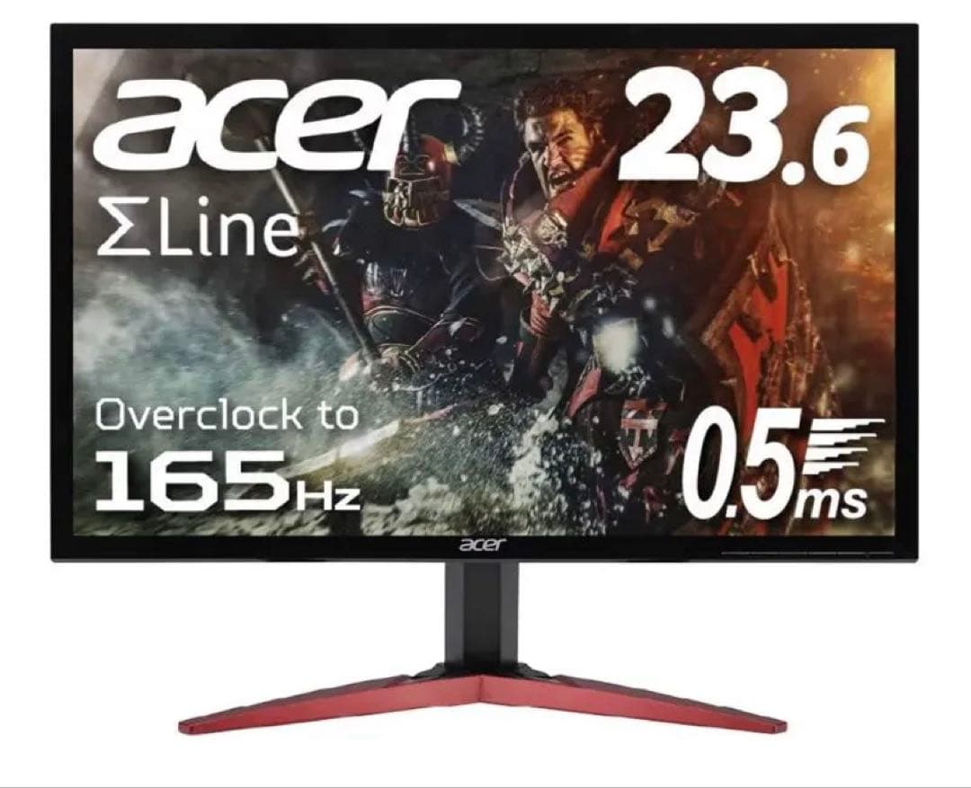 Acer KG241Q 23.6 ゲーミングモニター 電源ケーブル付き