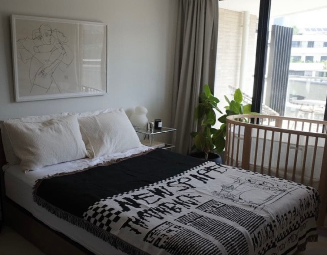 Ameri vintage アメリ ノベルティ マルチブランケット　ラグ