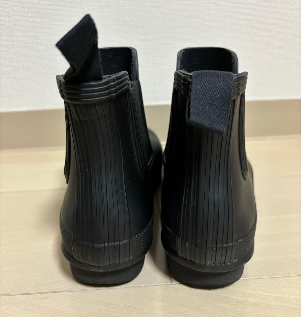 HUNTER ORIGINAL CHELSEA レインブーツ ブラック 23cm