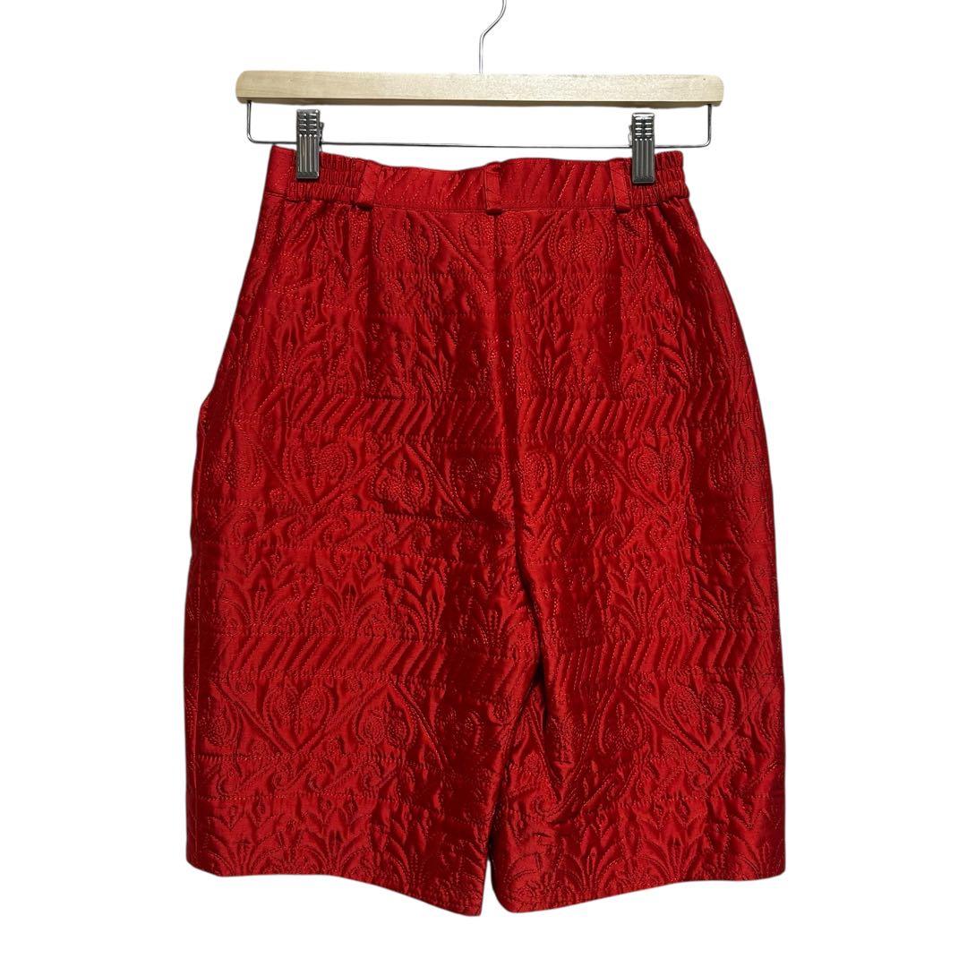 美品‼︎◆Christian Dior◆ショーツ/赤/ハート/ペイズリー/ゴルフ