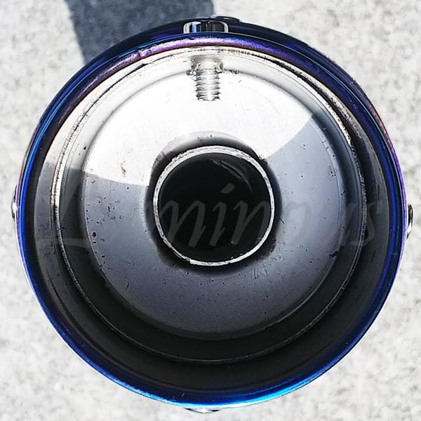 チタン焼き風 マフラーサイレンサー スリップオン 60.5mm バッフル ホンダ
