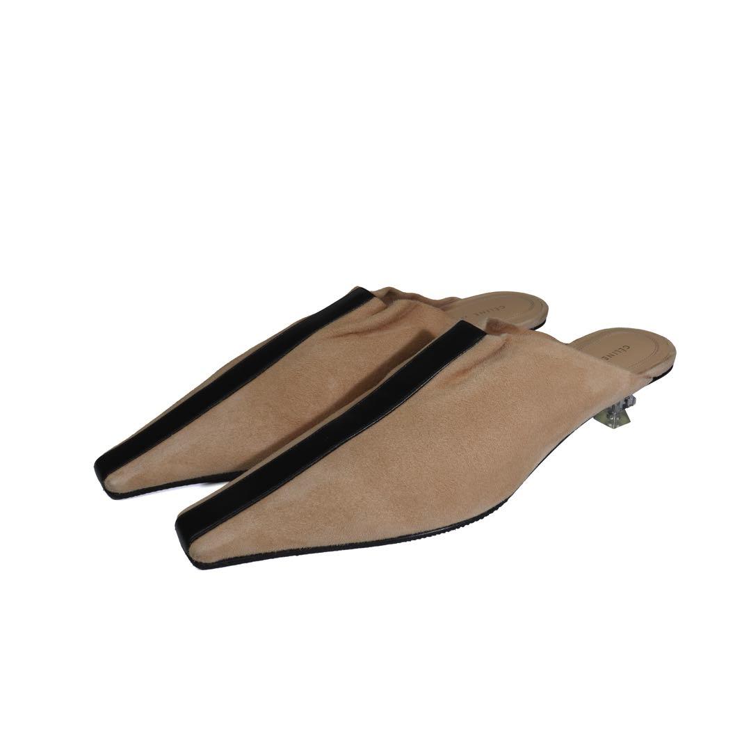 Celine セリーヌ フィービー ヒール パンプス クリスタル ミュール 靴