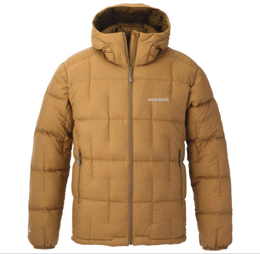 【新品】モンベル　ネージュダウン パーカ Men's ブラウン　Lサイズ