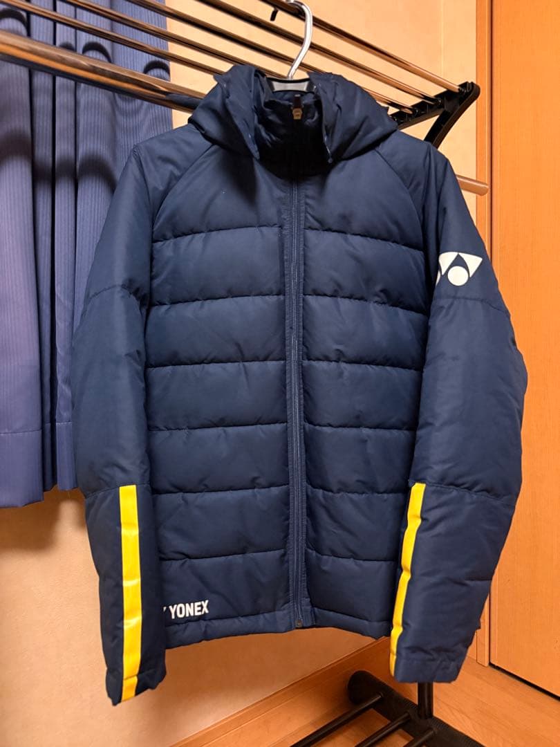 YONEX フード付きダウンジャケット ネイビー