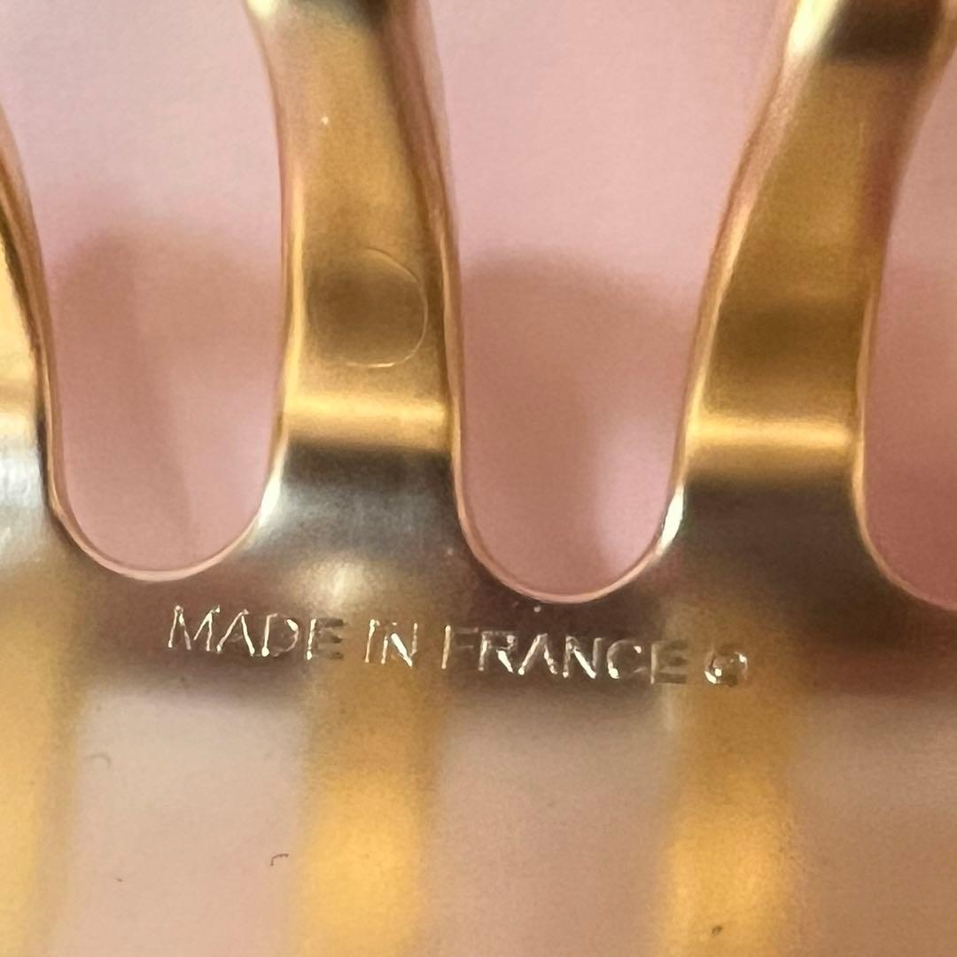 アレキサンドルドゥパリ　ヘアクリップ　スワロフスキー　ブラック　ゴールド　美品