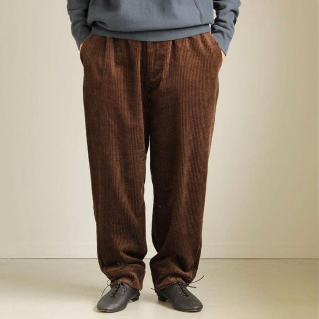 dulcamara ドゥルカマラ　コーデュロイイージースラックス　ダークブラウン