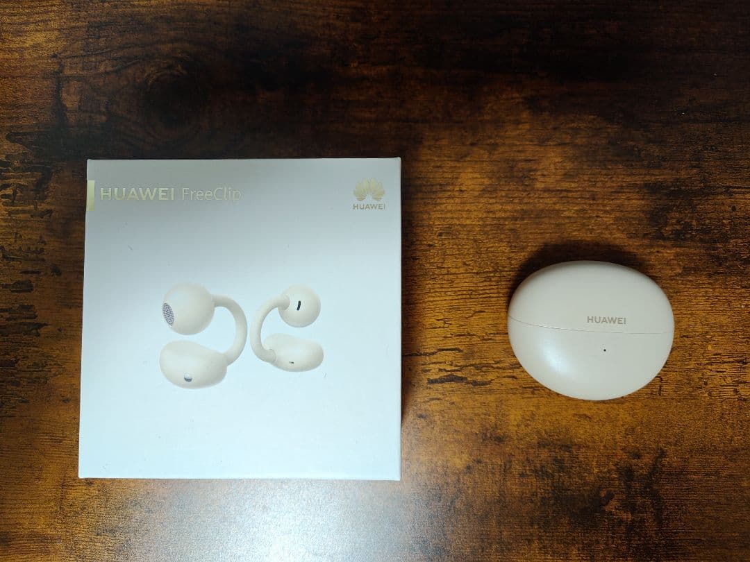 HUAWEI FreeBuds クリーム色 充電ケース付き