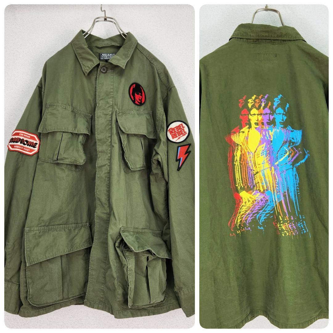 完売品★L★ヒステリック グラマー×デヴィッド・ボウイ ファティーグジャケット