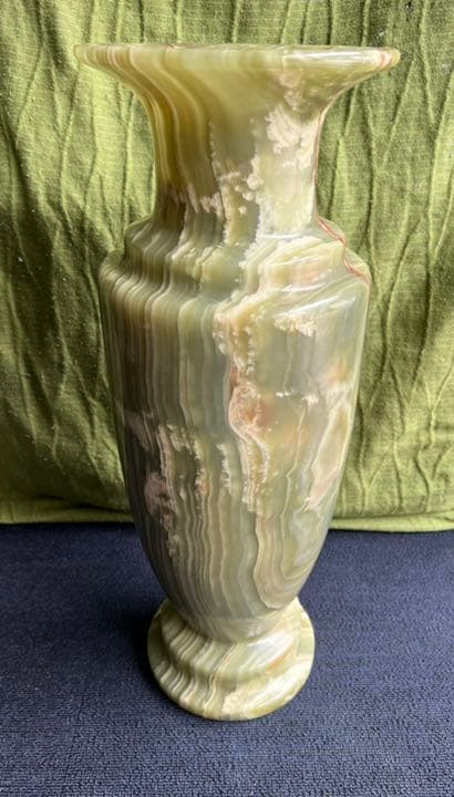 オニックス花瓶 オニキス 飾り壺 大理石 壺