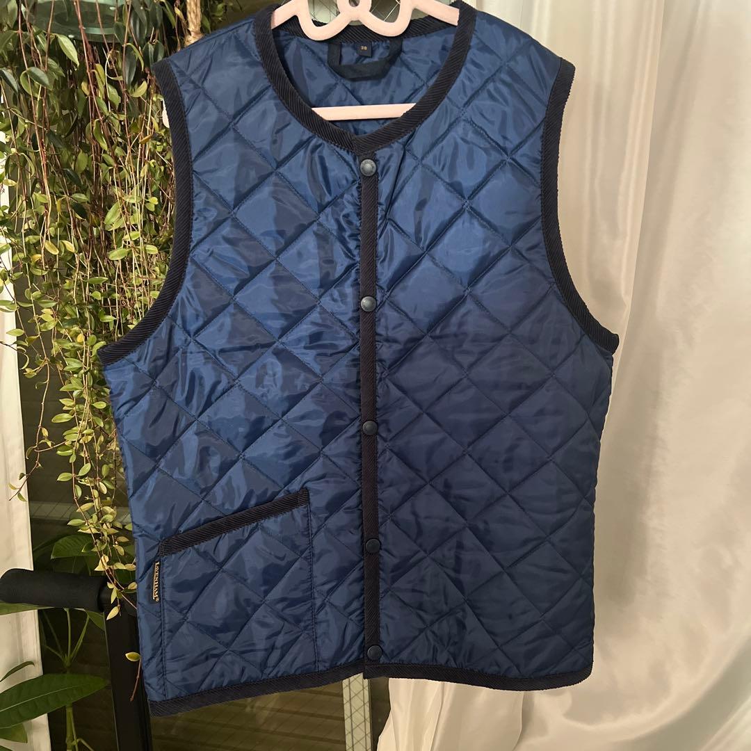 AVENHAM ネイビー キルティングベスト サイズ38 イギリス製