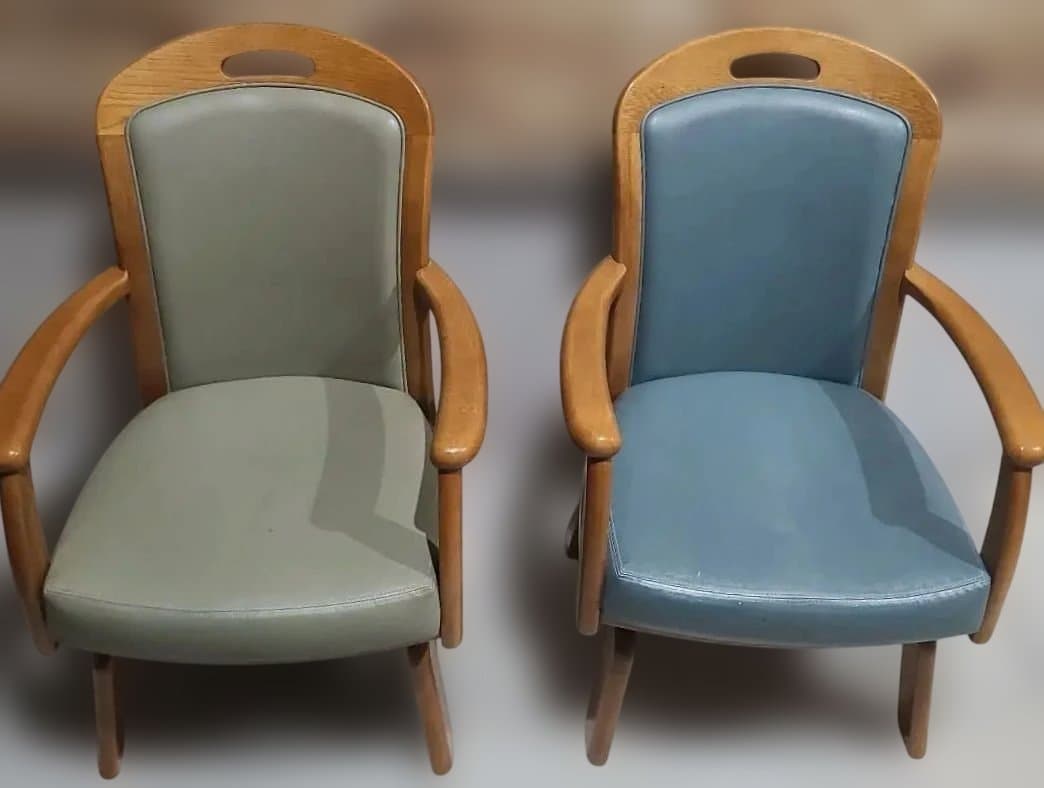 ✨美品✨浜本工芸 オーク 回転椅子 ダイニングチェア アームチェア 2脚セット