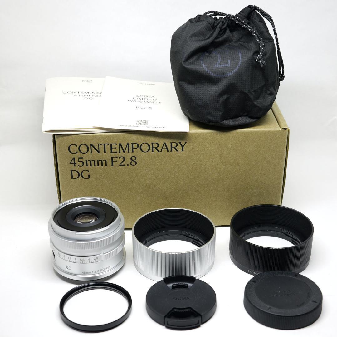 美品　SIGMA 45mm F2.8 DG Lマウント用　シルバー