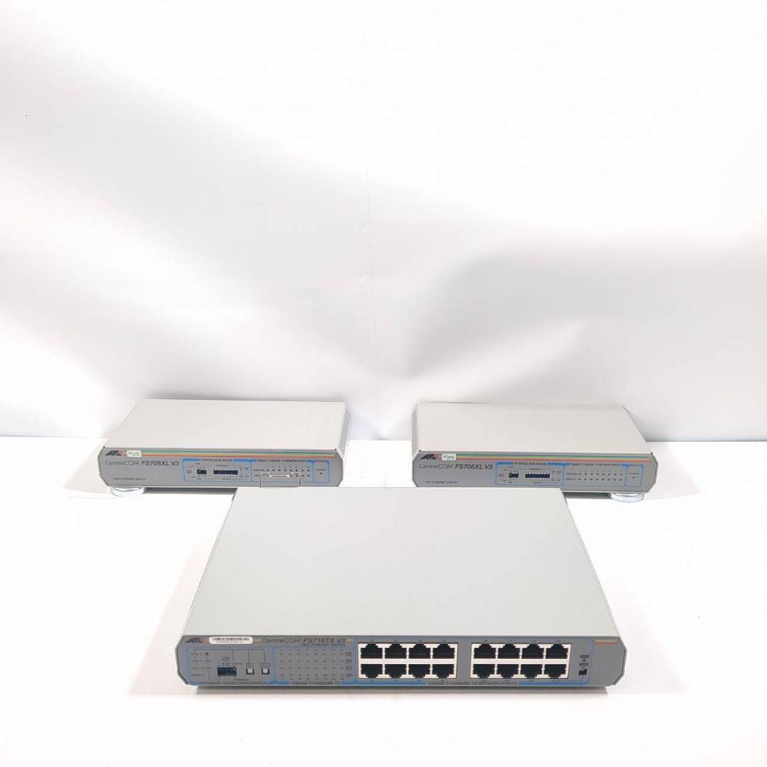 ルーター・ネットワーク機器 Allied Telesis FS708XL V3 FS716TX V3