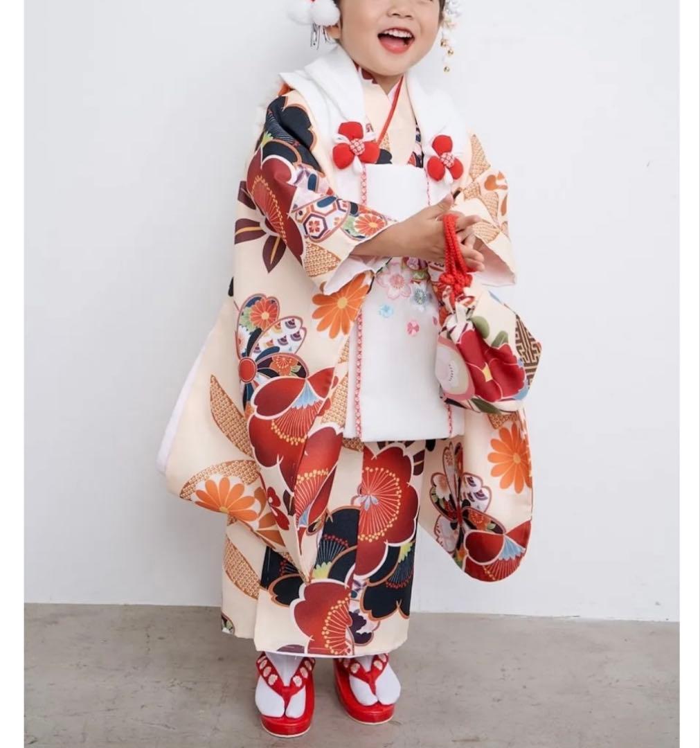 七五三 3歳　女の子　753 着物　MIMATSU 花ひめ　セット　フルセット