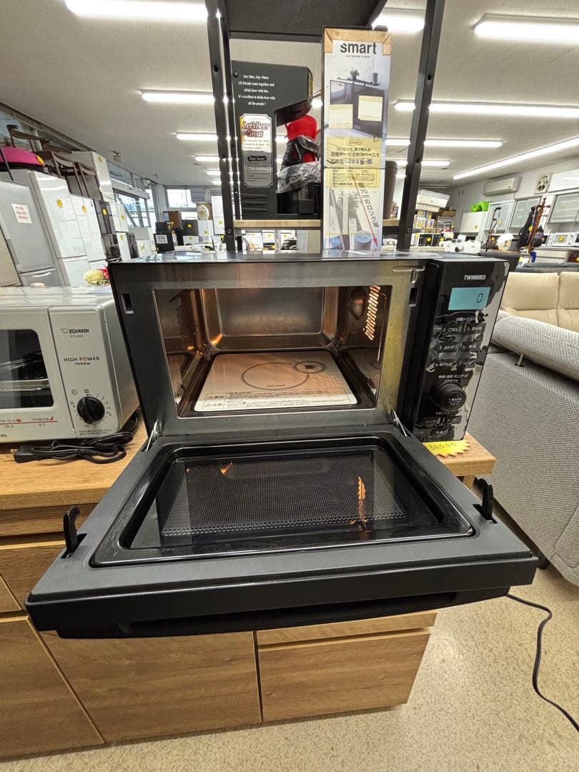 ツインバード TWINBIRD オーブンレンジ DR-E857 2022年製