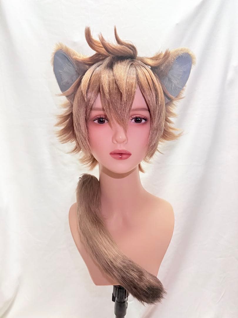 ラギー・ブッチ 耳 尻尾 獣耳 コスプレ ツイステ ケモ耳 即納品 ㉓